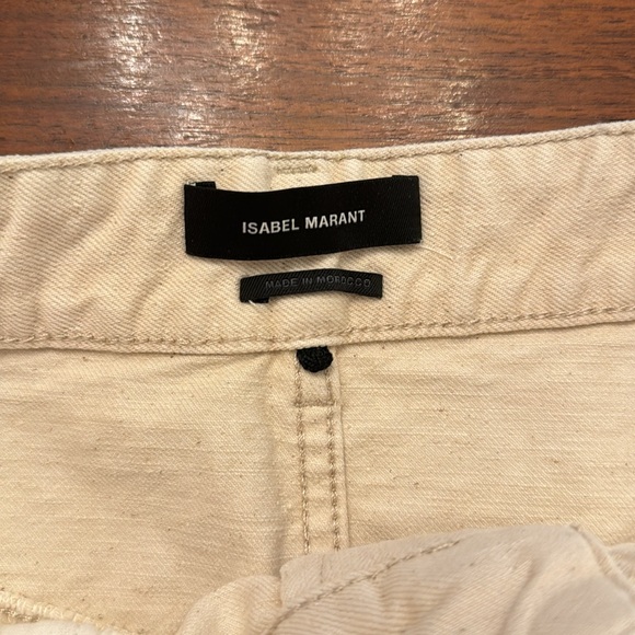 Isabel Marant Cream Denim Frayed Hem size 38 - Picture 7 of 14